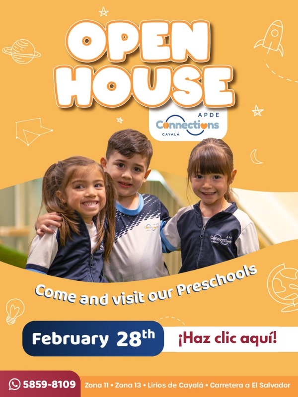 Open House febrero 2026 en Colegio APDE Connections Cayalá